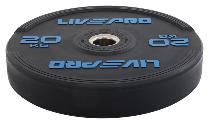 Диски бамперные олимпийские LiveUp LP8331 51 мм 5-10-15-20-25 кг