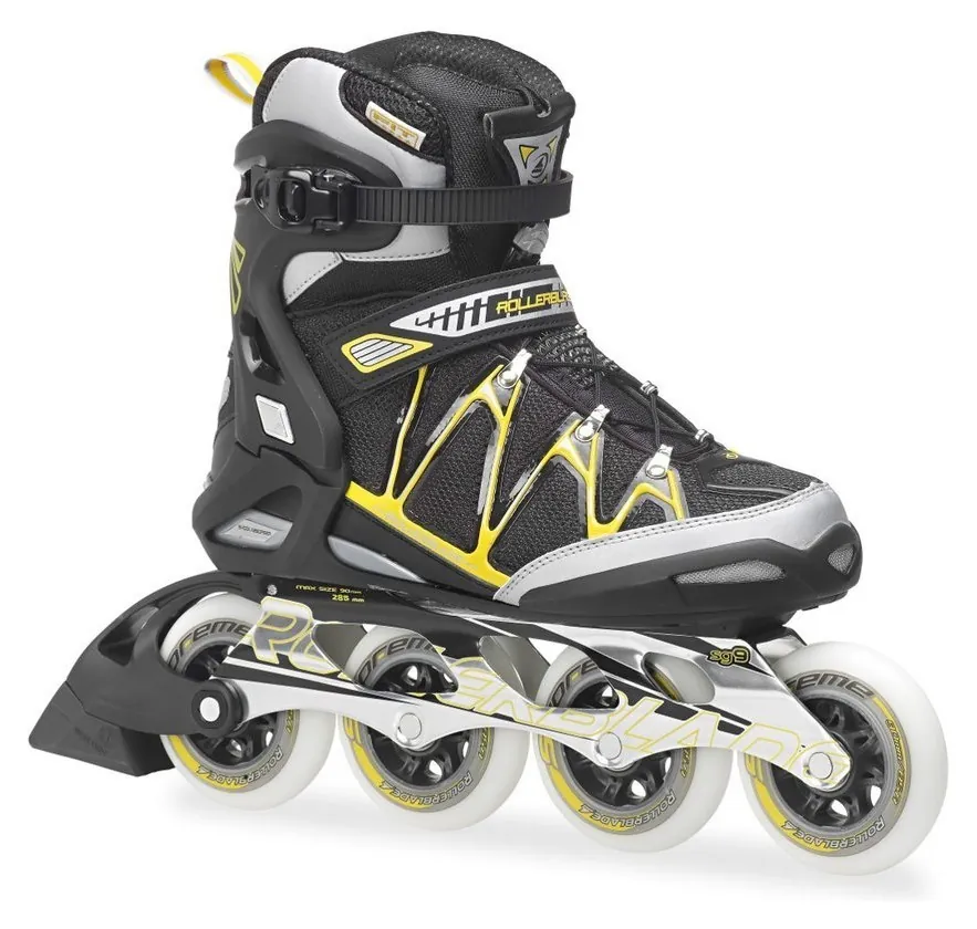 Роликові коньки для дорослих Rollerblade IGNITER 90 XT M 40.5 (8US) 260мм Black/yellow (07309800 800) (295мм)
