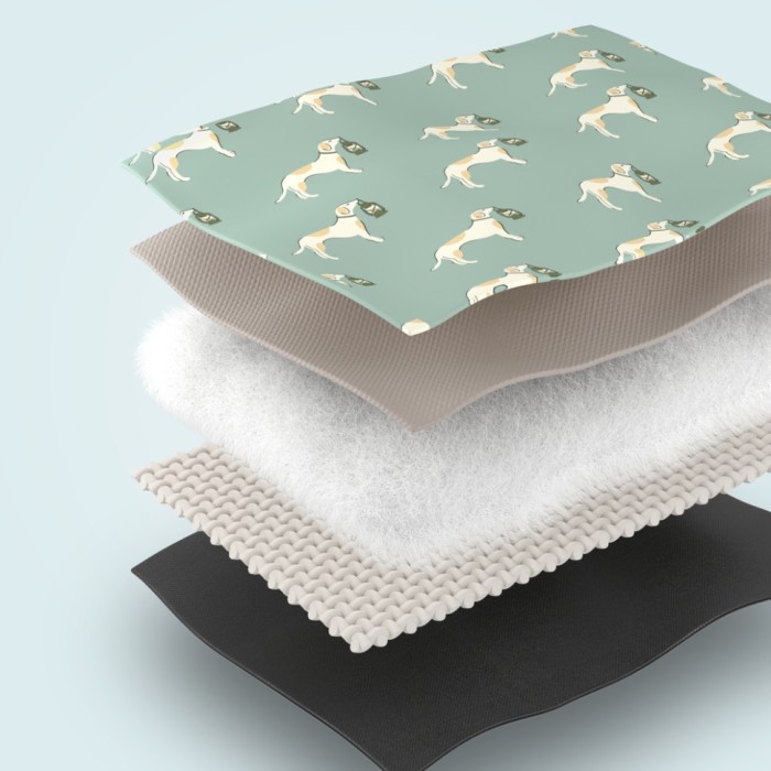 Килимок для пікніка водостійкий Naturehike CNK2350WS010, 145x170 см, зелений з принтом, укр, укр