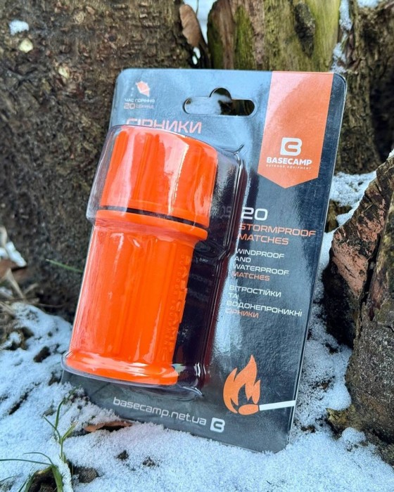 Спички BaseCamp STOPMPROOF MATCHES, 20 шт