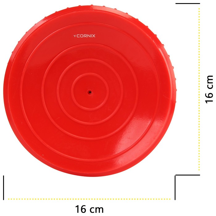 Півсфера масажна балансувальна Cornix Balance Pods 16 см 2 шт масажер для ніг, стоп XR-0536 Red