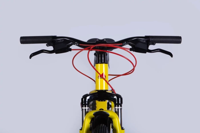 Велосипед AL 24" Discovery QUBE DD CS рама-11,5" жовто-чорний 2025