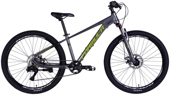 Велосипед AL 26" Formula ZEPHYR 3.0 DD CS рама-14" сіро-зелений 2025, укр, укр