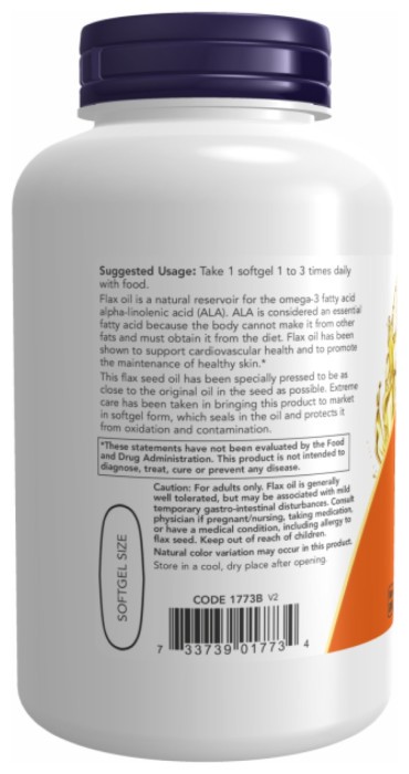 Flax Oil Org 1000mg - 120 vgels
