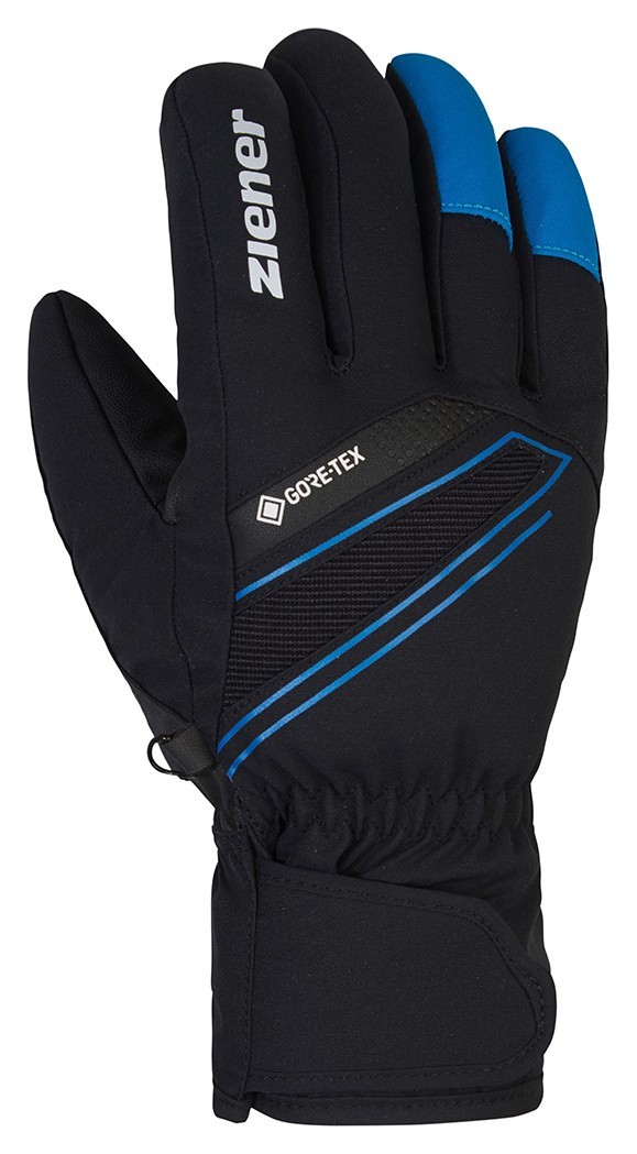Ziener перчатки лыжные Gunar GTX black-persian blue 10