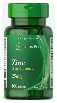 Zinc 25 mg - 100 tabs