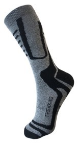 Носки для туризма Saxifraga HIKER 43-46 Grey/black (SOSK21U2U)