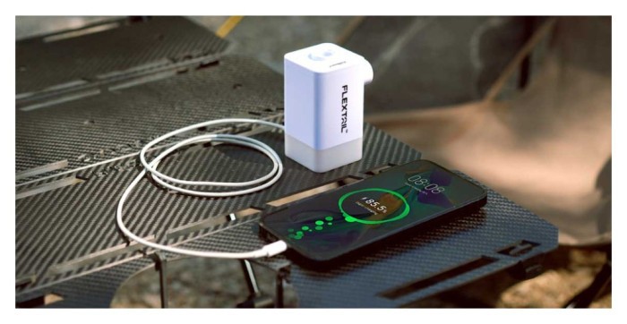 Насос-ліхтар-powerbank кемпінговий Flextail Max Pump 2 Plus, помаранчевий