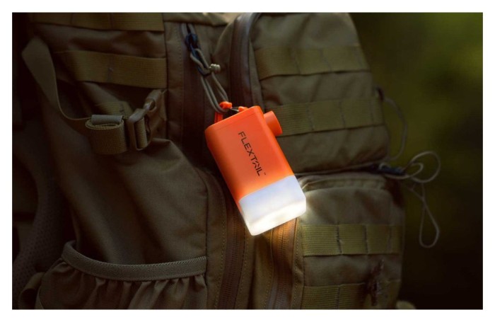 Насос-ліхтар-powerbank кемпінговий Flextail Max Pump 2 Plus, помаранчевий, укр, укр