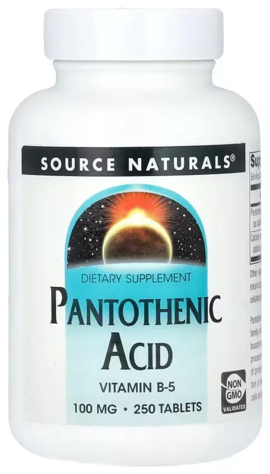 Pantothenic Acid 100 mg - 250 tabs