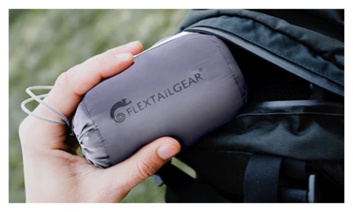 Надувна подушка анатомічна Flextail Zero Pillow, сіра, укр, укр