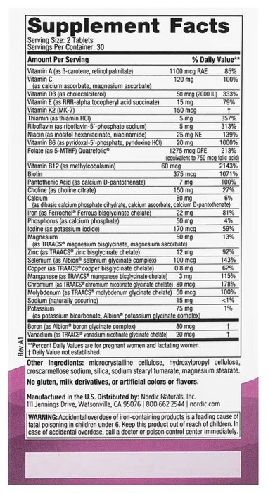 Prenatal Multivitamin - 60 tabs