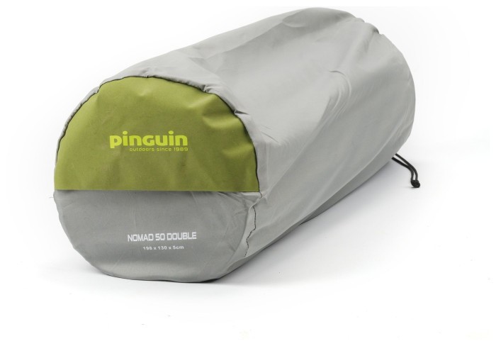 Самонадувающийся двухместный коврик Pinguin Nomad 50 Double, 198х130х5см, Khaki