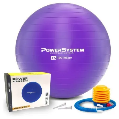 М'яч для фітнесу (фітбол) Power System PS-4013 Ø75 cm PRO Gymball Purple