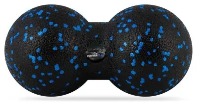 Массажный мяч двойной PowerPlay PP-4352 Epp foam peanut ball (d8*16cm.) Черно/Синий