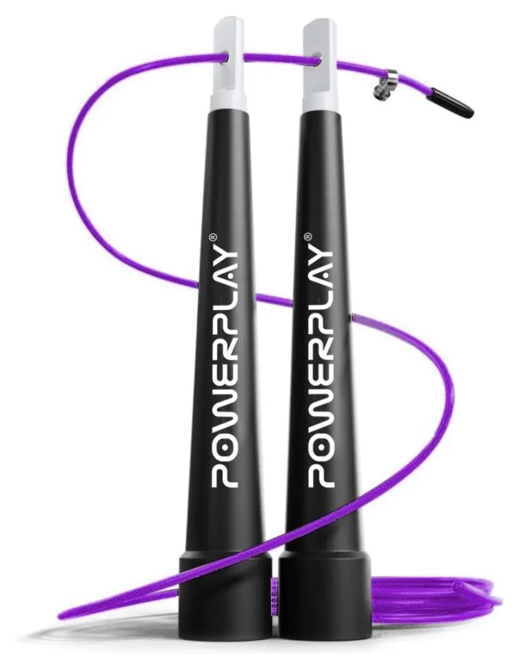 Скакалка швидкісна PowerPlay 4202 Ultra Speed Rope Фіолетова (2,9m.) (PP_PP_4202_Purple)