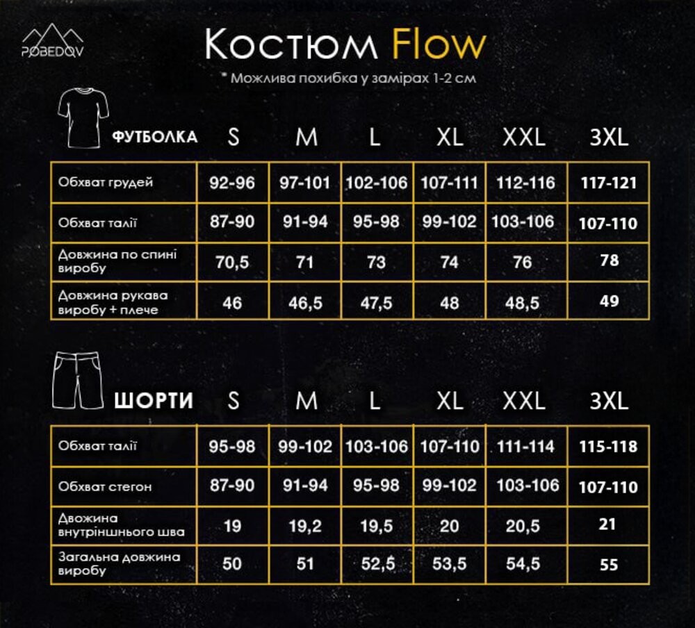 Мужской летний комплект шорты и бежевый футболка свободного кроя Pobedov Flow