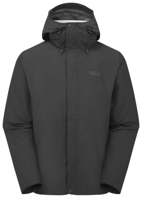 Мембранна куртка чоловіча Rab Downpour Jacket, Black