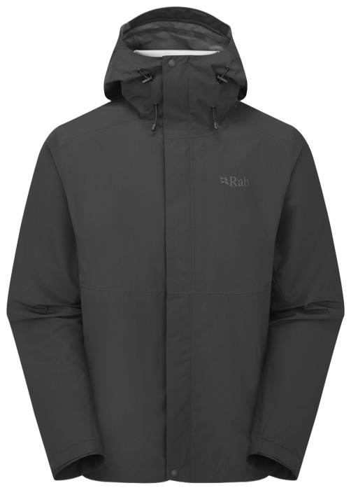 Мембранна куртка чоловіча Rab Downpour Jacket, Black