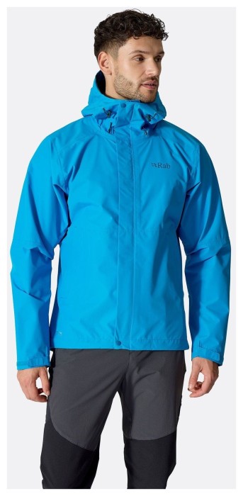Мембранна куртка чоловіча Rab Downpour Jacket, Black