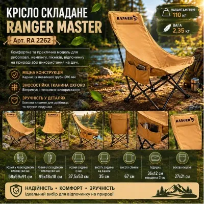 Кресло складное Ranger Master (Арт. RA 2262)