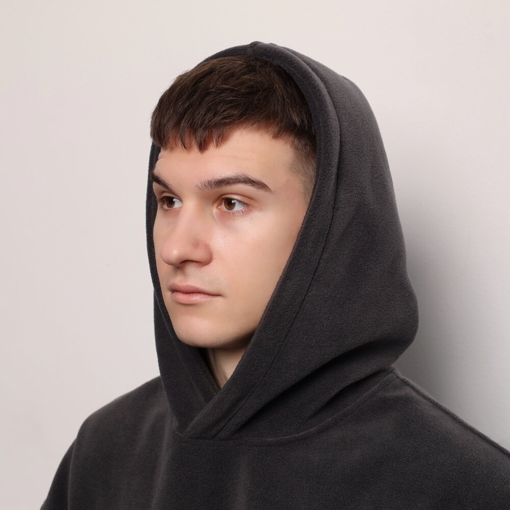 Темно-сірий костюм зимовий флісовий. Чоловічий теплий костюм Pobedov Mariot, укр, укр