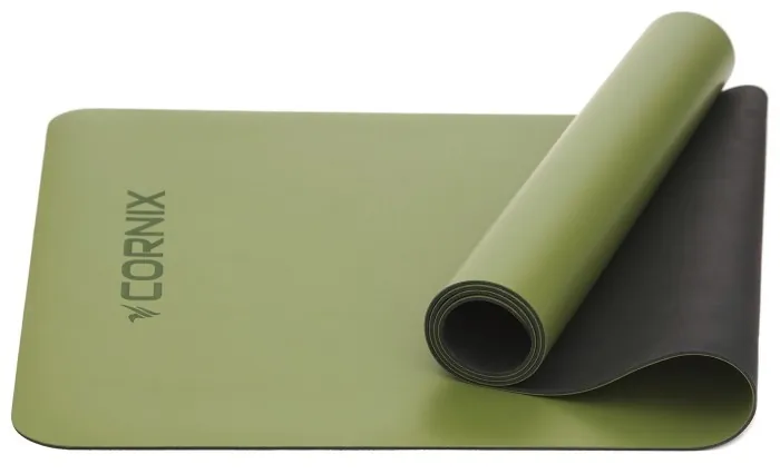 Коврик спортивный Cornix PU 183 x 68 x 0.4 см для йоги и фитнеса XR-0321 Green