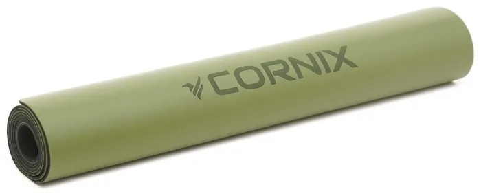 Коврик спортивный Cornix PU 183 x 68 x 0.4 см для йоги и фитнеса XR-0321 Green