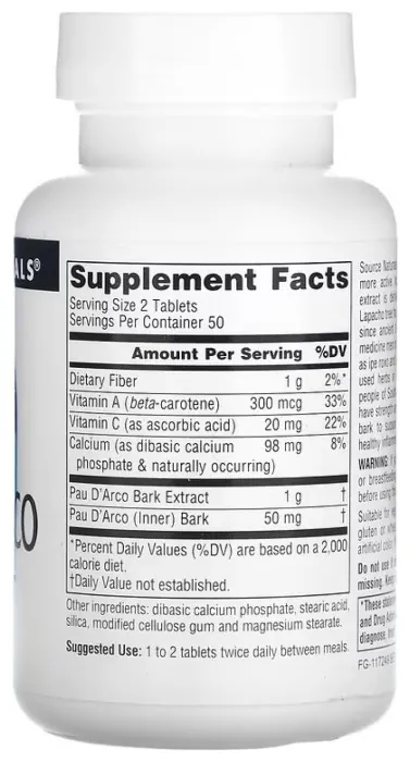 Pau D'Arco Extract 500mg - 100 tabs