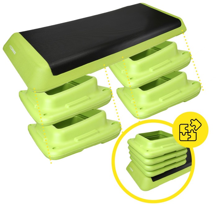 Степь-платформа 3-ступенчатая Cornix Pro 109 х 41 х 10-20 см XR-0401 Green/Black