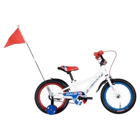 Велосипед 16&quot; Formula RACE 2022 (белый с красным и синим)