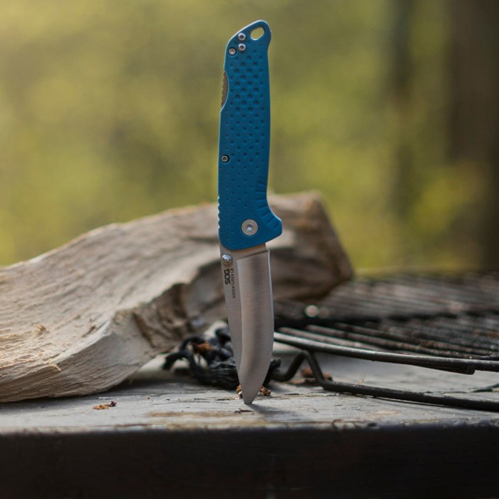 Раскладной нож SOG Adventurer LB, Nordic Blue/Satin