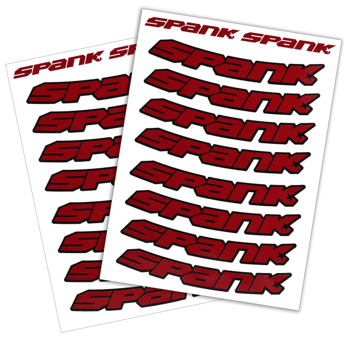 Набор наклеек на обода SPANK Decal kit, Red