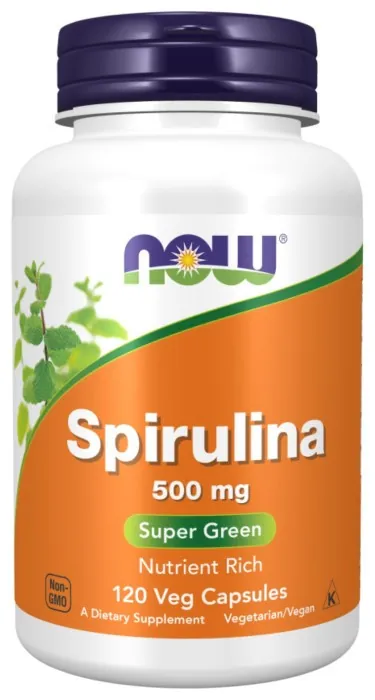 Spirulina 500 mg - 120 vcaps, укр, укр