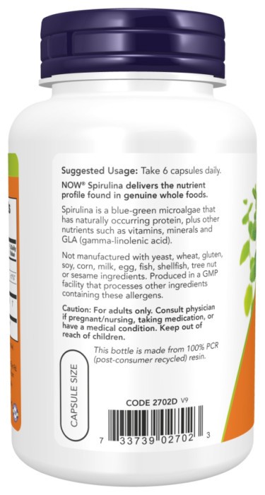 Spirulina 500 mg - 120 vcaps