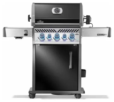 Газовый гриль Napoleon Rogue PRO-S 425 RSIB с боковой горелкой Sizzle Zone и вертелем черный RPS425RSIBPK-2-UA-R