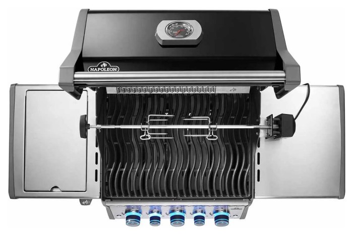 Газовый гриль Napoleon Rogue PRO-S 425 RSIB с боковой горелкой Sizzle Zone и вертелем черный RPS425RSIBPK-2-UA-R