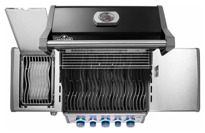 Газовый гриль Napoleon Rogue PRO-S 425 RSIB с боковой горелкой Sizzle Zone и вертелем черный RPS425RSIBPK-2-UA-R