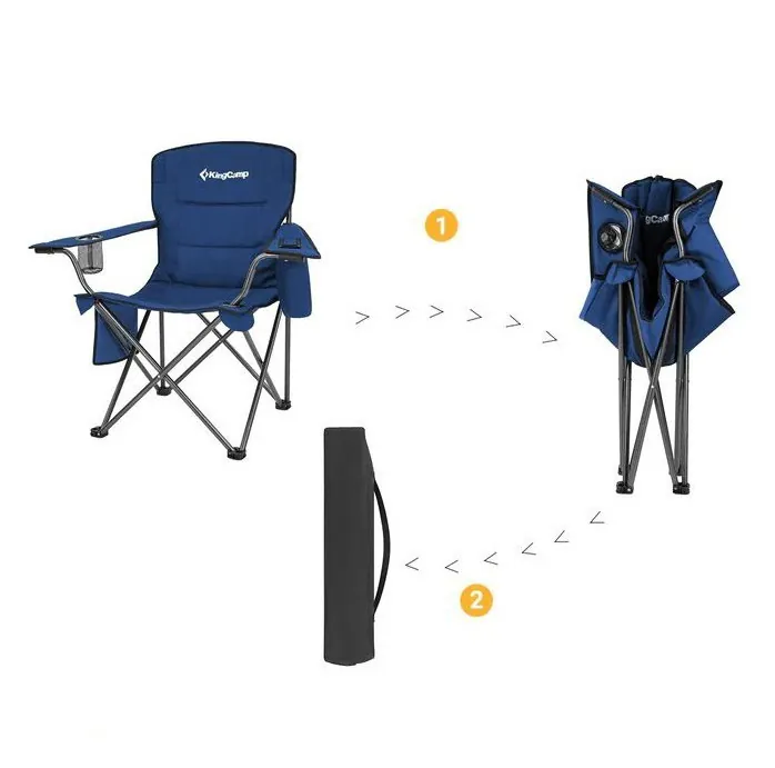 Крісло розкладне KingCamp Lotus Plus KC2141 navy