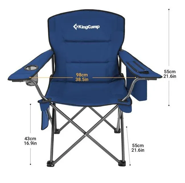 Крісло розкладне KingCamp Lotus Plus KC2141 navy