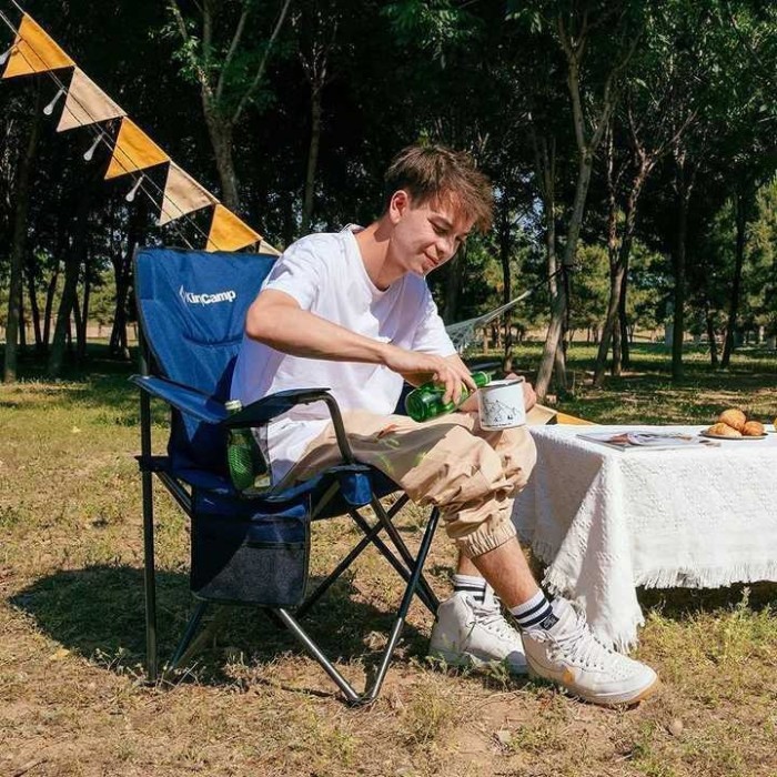 Крісло розкладне KingCamp Lotus Plus KC2141 navy