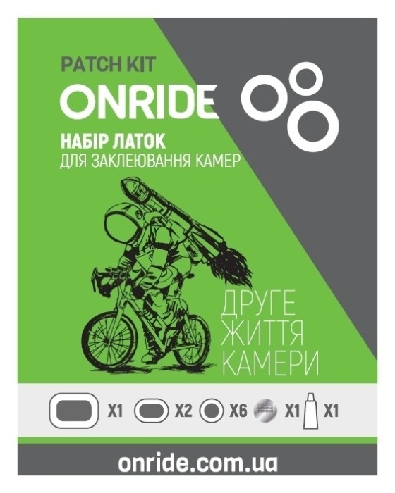 Набір патчів ONRIDE Сhamber для заклеювання камер, укр, укр