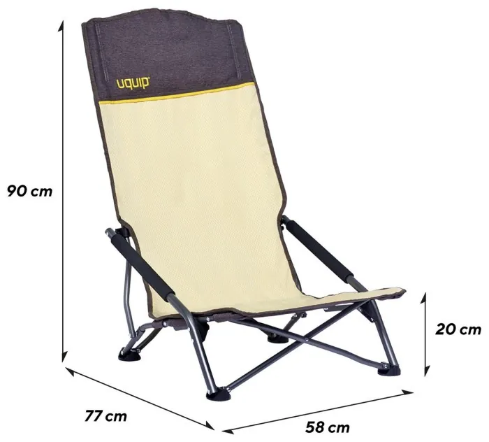 Крісло розкладне Uquip Sandy XL Sand/Grey (244043)