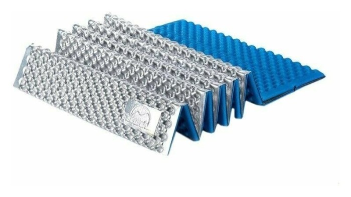 Коврик складной IXPE Naturehike NH19QD008, алюминиевая пленка, 185x56х1,8 см, голубой