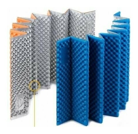 Коврик складной IXPE Naturehike NH19QD008, алюминиевая пленка, 185x56х1,8 см, голубой