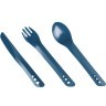 Вилка, ложка, ніж Lifeventure Ellipse Cutlery navy blue Фото - 1