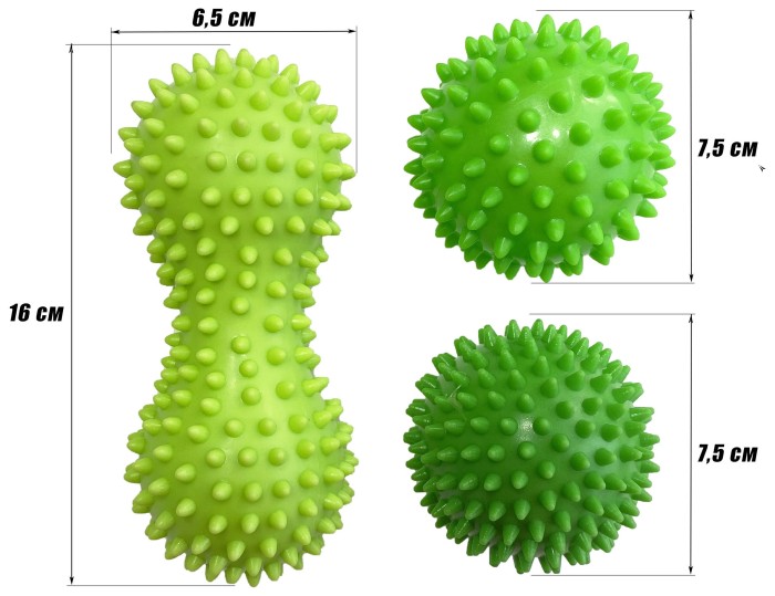 Набір для масажу та МФР EasyFit PVC Set-3 у сумочці