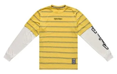 Джерсі TLD SKYLINE FAKIE RIDE LS TEE; STRIPE BUTTER M