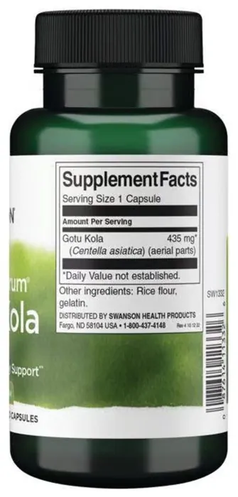 Full Spectrum Gotu Kola 435mg - 60 caps