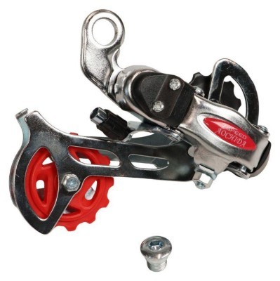 Переключатель задн. 7 max-34T под болт Aochida RD-21-N серебристый длинная кавычка